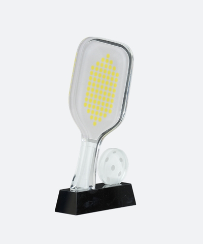 Cúp Pickleball Pha Lê 01A Vàng - 24cm