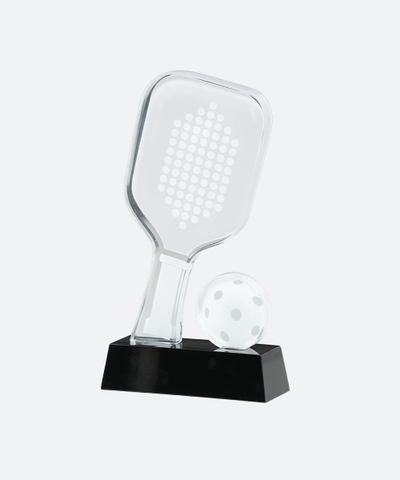 Cúp Pickleball Pha Lê 01B Bạc - 22cm