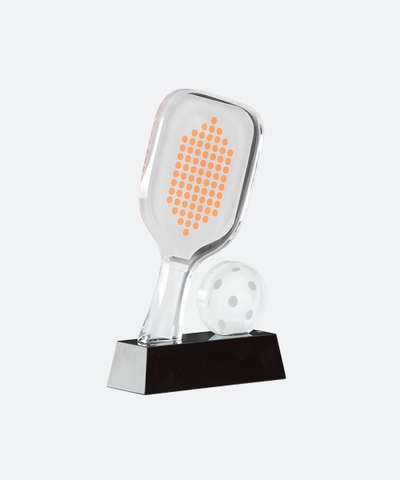 Cúp Pickleball Pha Lê 01C Đồng - 20cm