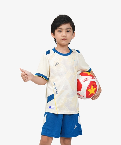 Áo bóng đá KAIWIN FASTER KIDS- Màu Kem sữa