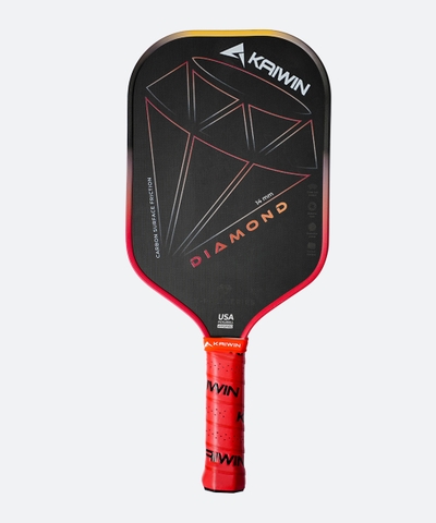 Vợt Pickleball Kaiwin Diamond 14mm - Màu Đỏ