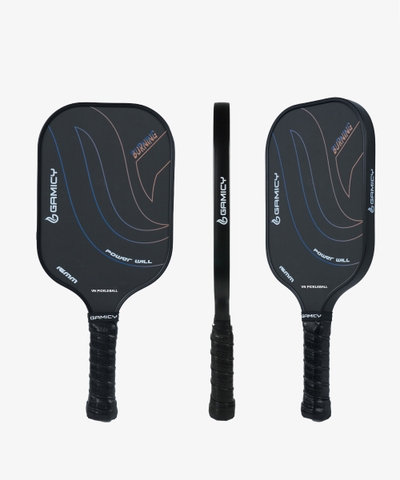 Vợt Pickleball Gamicy Burning T700 16mm - Màu Đen