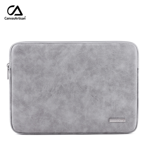 Túi Da chống sốc, chống thấm cao cấp Canvas Artisan AV044 dùng cho iPad/ Macbook/ Laptop 14 inch