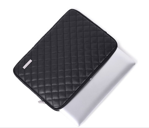 Combo Túi Da chống sốc đựng Laptop/ iPad/ Macbook cao cấp Canvas Artisan AV046 (14inch ,2 Ngăn, tặng kèm túi đựng phụ kiện )