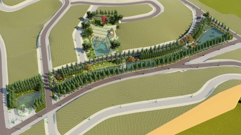 Khu cây xanh CX3 (Nhánh Sông Rừng Già) - Khu đô thị sinh thái và dịch vụ Cửu Long (Legacy Hill)