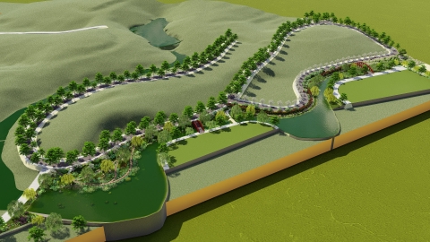 Khu cây xanh CX13, CX14, CX15 (Cảnh Quan Suối) - Khu đô thị sinh thái và dịch vụ Cửu Long (Legacy Hill)