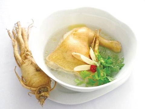 Bổ dưỡng với món Gà hầm sâm