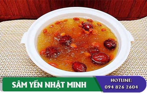 Cách chưng yến với táo đỏ đường phèn dễ dàng nhất