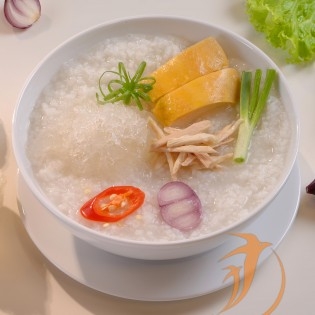 Cháo tổ yến gà xé phây món ăn đầy dinh dưỡng cho người mới ốm dậy