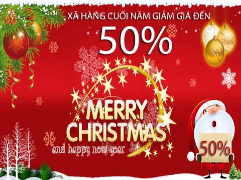 XÃ HÀNG CUỐI NĂM GIẢM GIÁ ĐẾN 50%
