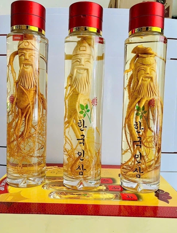 Bộ rượu sâm điêu khắc Phúc Lộc Thọ 3000ml