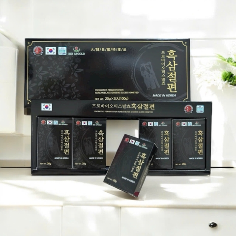 Thực Phẩm Chức Năng : Hắc sâm lát mật ong Bio 20g * 5 gói