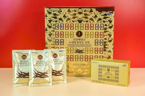 𝐓𝐈𝐍𝐇 𝐂𝐇Ấ𝐓 ĐÔ𝐍𝐆 𝐓𝐑Ù𝐍𝐆 SÂM NÚI  CAO CẤP 30 GÓI * 70ML