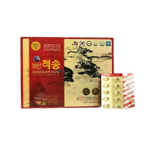 Tinh dầu thông đỏ Pine Jeok Song Gold 120 viên giá trị nâng cao