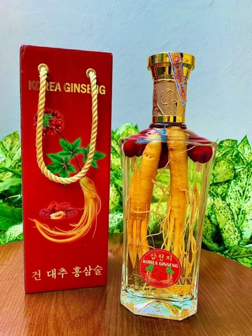 RƯỢU SÂM TÁO ĐỎ - HÀN QUỐC ( 500ML / 1 BÌNH )