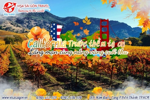 DẠO CHƠI CALIFORNIA TRƯỚC THỀM LỄ TẠ ƠN - LÃNG MẠN VỚI NẮNG VÀNG CUỐI THU