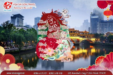 🧧 KHAI XUÂN 2026 TẠI TRUNG HOA - LỘ TRÌNH “ĐẠI CÁT” CHO NHỮNG TÍN ĐỘ MÊ DU HÍ ĐẠI LỤC