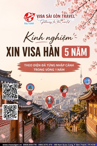 VISA HÀN QUỐC 5 NĂM: KHÔNG KHÓ NHƯ BẠN NGHĨ! HƯỚNG DẪN THỦ TỤC CHI TIẾT