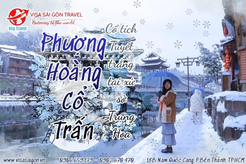PHƯỢNG HOÀNG CỔ TRẤN MÙA TUYẾT RƠI - CỔ TÍCH TUYẾT TRẮNG TẠI XỨ SỞ TRUNG HOA