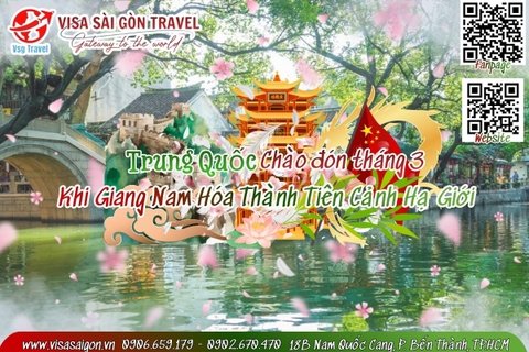 🌸 TRUNG QUỐC CHÀO ĐÓN THÁNG 3 - KHI GIANG NAM HÓA THÀNH “TIÊN CẢNH” HẠ GIỚI