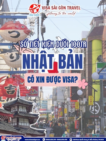 SỔ TIẾT KIỆM DƯỚI 100 TRIỆU: CÓ CẦM CHẮC TẤM VISA NHẬT BẢN?