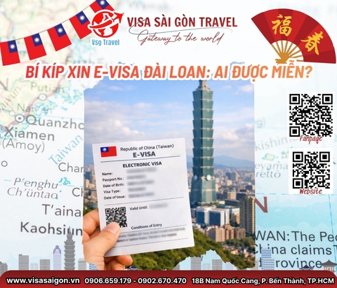 Nhập cảnh Đài Loan siêu đơn giản với E-VISA
