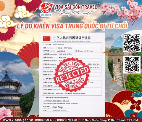 Những lý do nào khiến bạn bị từ chối VISA Trung Quốc?