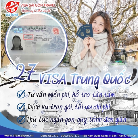 ❄️ CHÚC MỪNG 27 VỊ CHỦ NHÂN MỚI CỦA VISA TRUNG QUỐC - SẴN SÀNG ĐÓN TUYẾT ĐẦU MÙA! ☃️