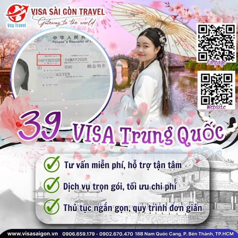 🌸 DƯỚI TÁN ĐÀO XUÂN: CHÚC MỪNG 39 VISA TRUNG QUỐC "VỀ ĐÍCH" RỰC RỠ!