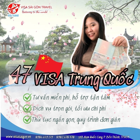 VISA TRUNG QUỐC KHÔNG BAO GIỜ "HẾT NHIỆT" VỚI THÊM 47 VỊ CHỦ NHÂN MỚI!