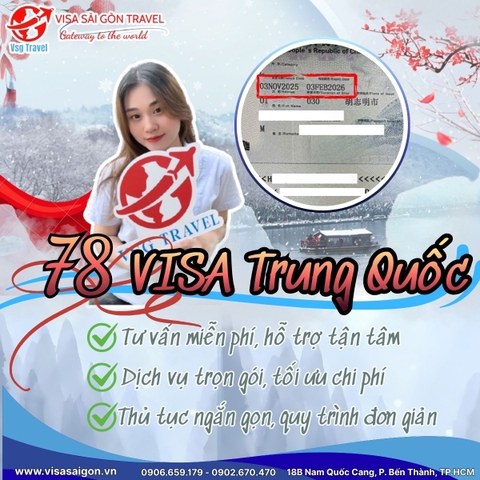 SERIES VISA TRUNG QUỐC TIẾP DIỄN VỚI HƠN 78 HỒ SƠ ĐÃ ĐƯỢC APPROVED!