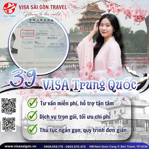 🔥 ĐẦU TUẦN RỰC LỬA: 39 TẤM VISA TRUNG QUỐC "ĐẬP HỘP" THÀNH CÔNG! 🔥