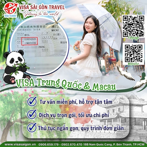 COMBO VISA TRUNG - MACAU CẬP BẾN: DẠO BƯỚC ĐẠI LỤC MUÔN NGÀN SẮC THÁI!