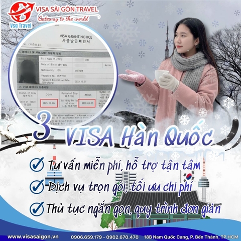 🥳CHÚC MỪNG 3 TẤM VISA HÀN QUỐC ĐƯỢC APPROVE - CHUẨN BỊ CHO HÀNH TRÌNH MÙA ĐÔNG LÃNG MẠN! 🌨️