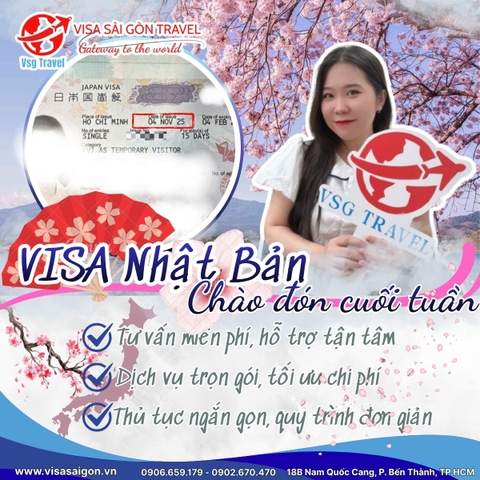 CHÀO NGÀY THỨ 7 CUỐI TUẦN CÙNG CHIẾC VISA NHẬT BẢN SIÊU XỊN XÒ!