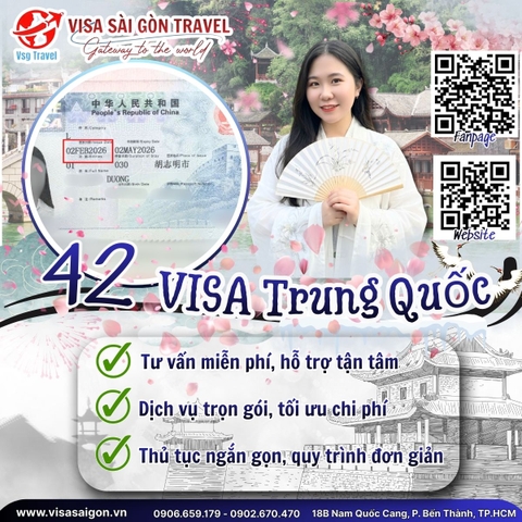 KHAI XUÂN ĐẠI PHÁT: 42 TẤM VISA TRUNG QUỐC ĐỒNG LOẠT "CẬP BẾN"! 🧧