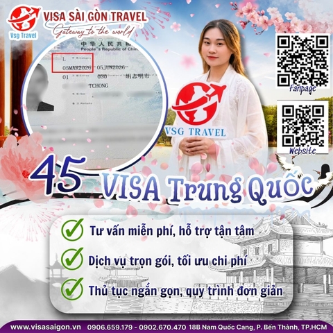 🌸 KHỞI ĐẦU MỚI - NIỀM VUI MỚI: 45 VISA TRUNG QUỐC "CẬP BẾN" RỰC RỠ THÁNG 3! 🌸