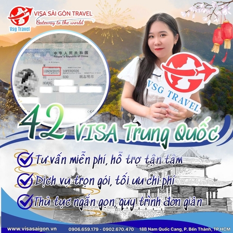 HƯỚNG ĐẾN CUỐI TUẦN CÙNG 42 BỘ HỒ SƠ VISA TRUNG QUỐC ĐƯỢC APPROVED TẠI VISA SÀI GÒN!