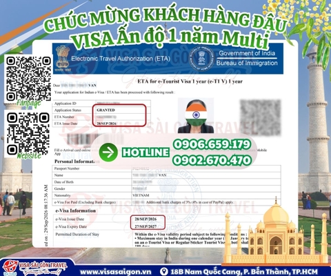 EVISA ẤN ĐỘ 1 NĂM MULTI LANDING – RỘNG MỞ HÀNH TRÌNH BỐN MÙA KHÁM PHÁ!