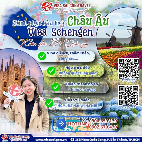 🌍 CHINH PHỤC BẦU TRỜI CHÂU ÂU: KHÁM PHÁ 29+ QUỐC GIA CÙNG VISA SÀI GÒN TRAVEL!