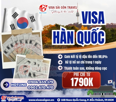 VISA HÀN QUỐC GIÁ SỐC CHỈ TỪ 1.790K – VI VU XỨ SỞ KIM CHI RẺ CHƯA TỪNG THẤY!