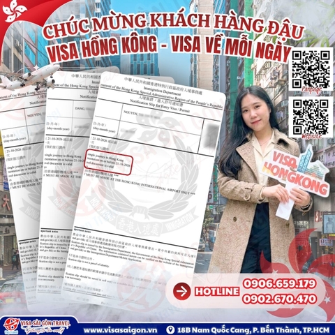 "CƠN MƯA" VISA HONGKONG CẬP BẾN – VISA SÀI GÒN CẬP NHẬT KẾT QUẢ MỖI NGÀY!