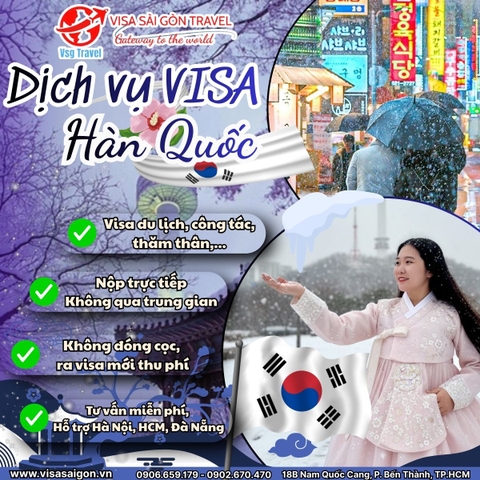 NGẮM TUYẾT RƠI, ĐÓN GIAO THỪA - TẬN HƯỞNG GIẤC MƠ HÀN QUỐC CÙNG VISA SÀI GÒN!