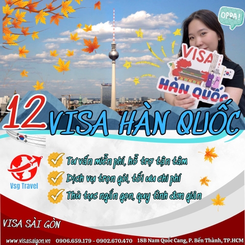 12 TẤM VISA HÀN QUỐC ĐÃ CẬP BẾN TẠI VISA SÀI GÒN!