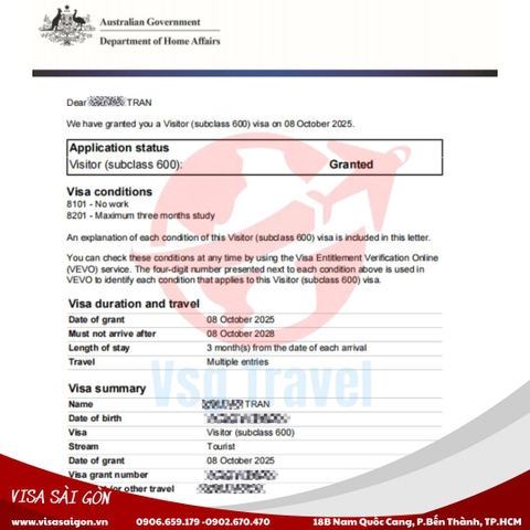 ĐẬU 10 CHIẾC VISA ÚC CHỈ TRONG 1 NGÀY???