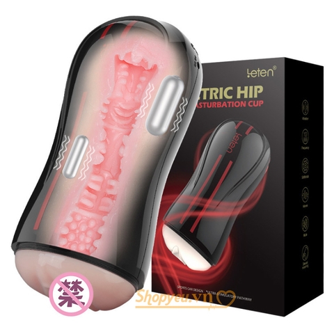 Âm đạo giả cầm tay cao cấp rên rỉ khiêu gợi Leten Dual Electric Hip