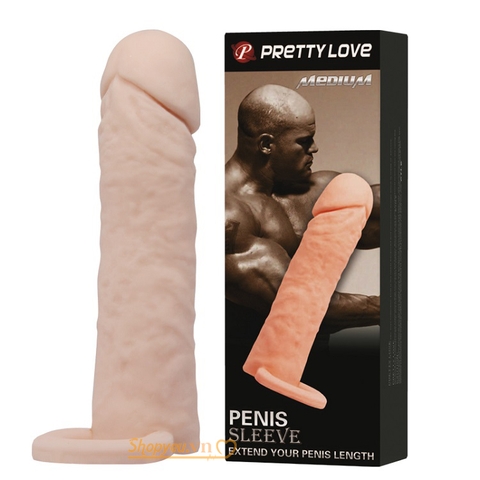 Bao đôn dên Silicone cao cấp giúp dương vật dài thêm 40mm, to 38mm