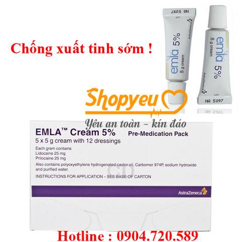 Gel bôi kéo dài thời gian quan hệ emla 5%
