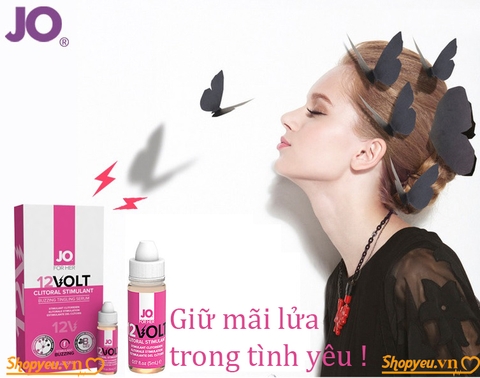 Gel bôi trơn tăng khoái cảm cho nữ Jo 12 Volt clitoral stimulant