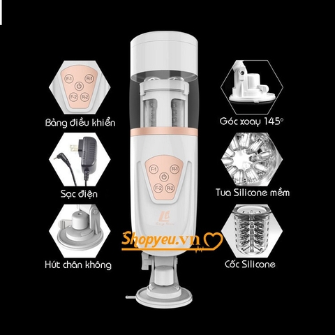 Âm đạo giả tự động bú cu cho nam Easylove Stroker, đồ chơi người lớn cao cấp